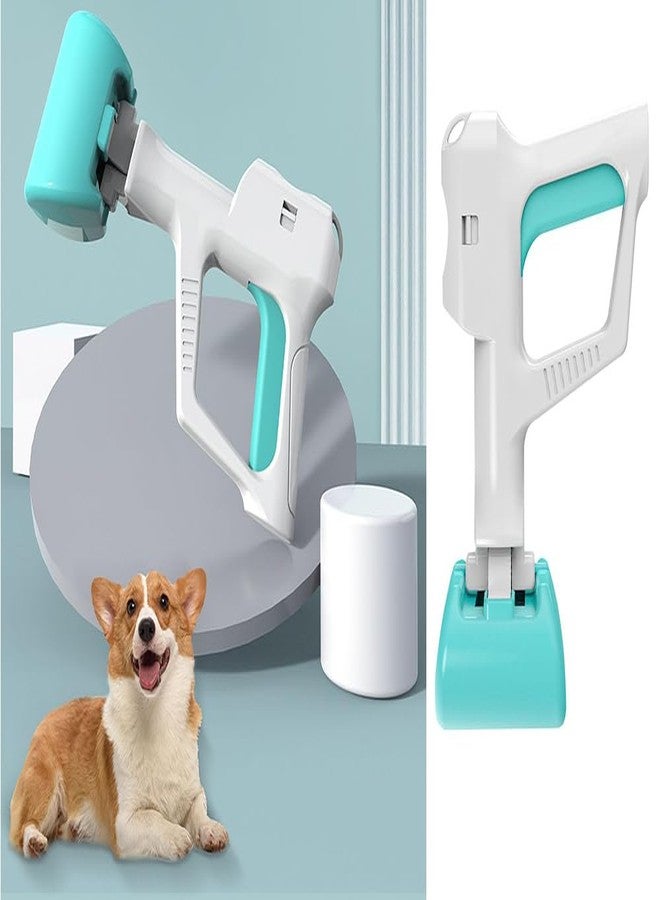 FEELING MALL Pet Pooper Scooper for Dogs and Cats, 2-in-1 Design Poop Scooper with Roll of Poop Bag | Portable Dog Poop Picker | Easy Cleaning Tool Pet Pooper Scooper, Eco-Friendly Portable Pet Cleaning Supplies - Image 4